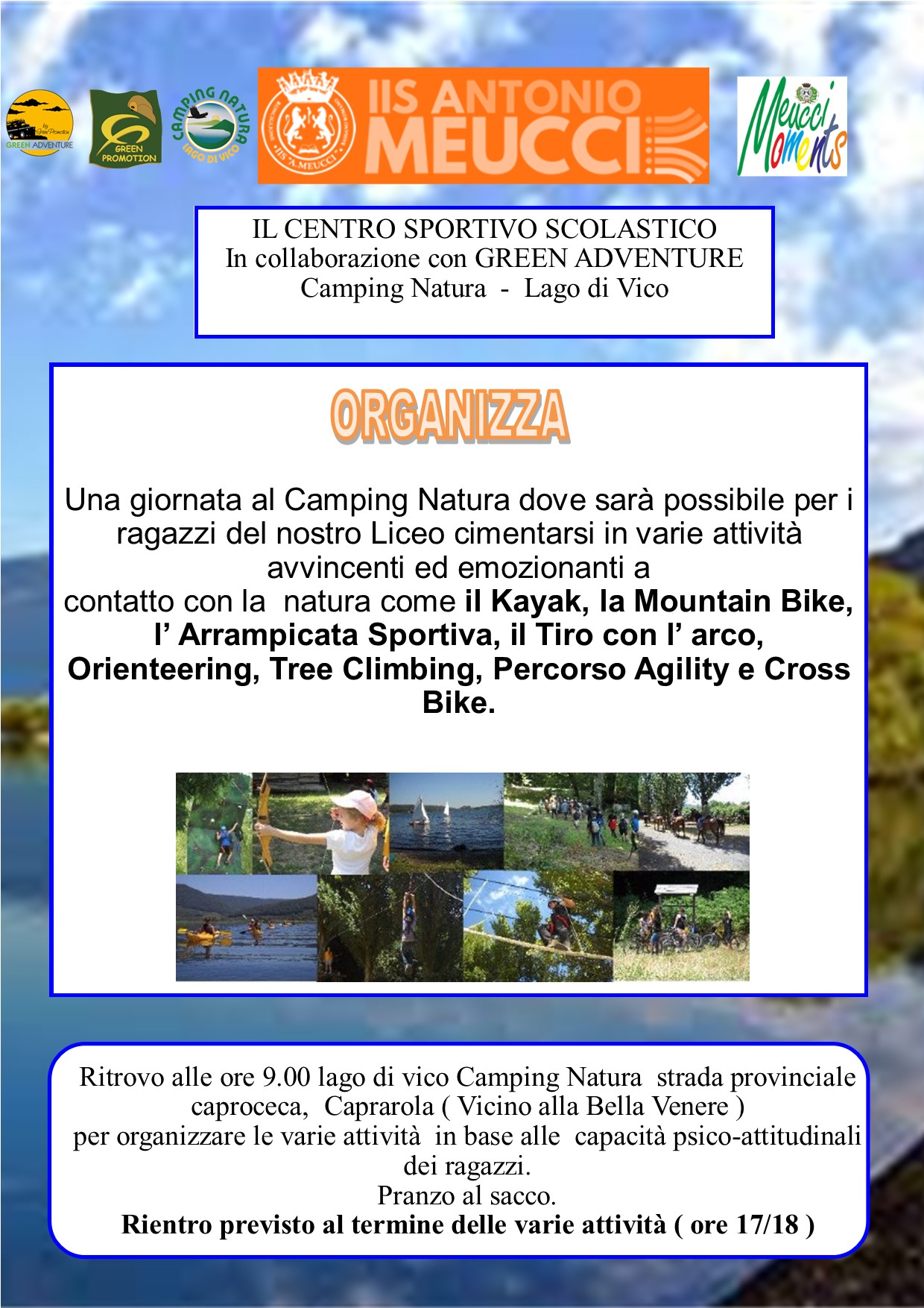 Uscita didattica Camping Natura, Lago di Vico