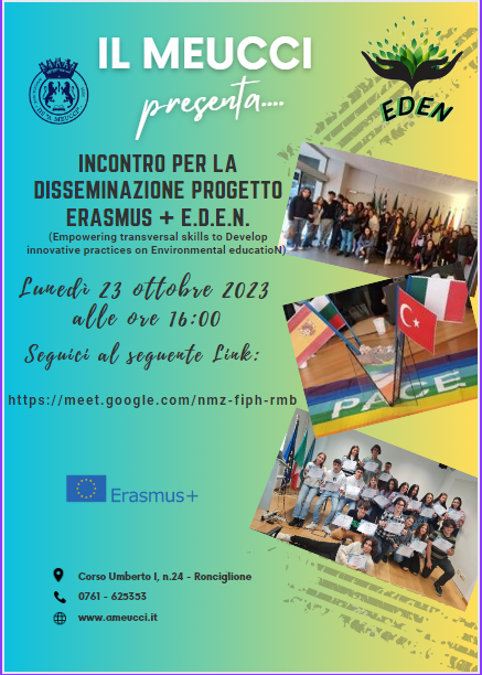 Locandina EDEN 23 ottobre
